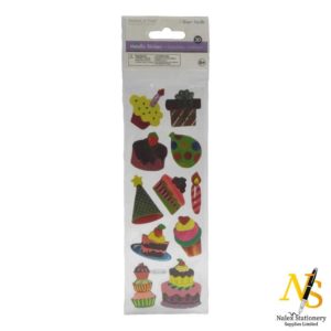 Multi Craft Metallic Stickers - Celebration